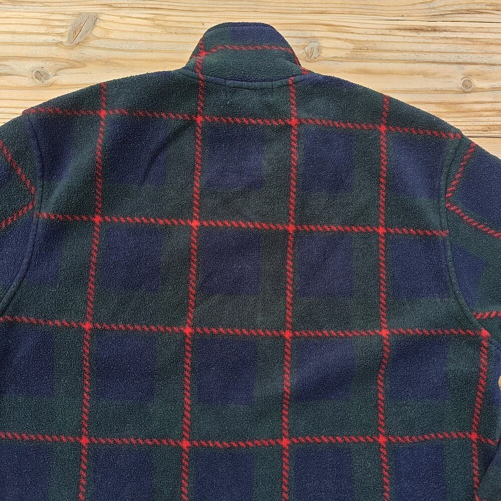 Lauren Ralph Lauren Women's Zip Jacket Sweater Plaid Blue Size M Petite - Picture 5 of 12